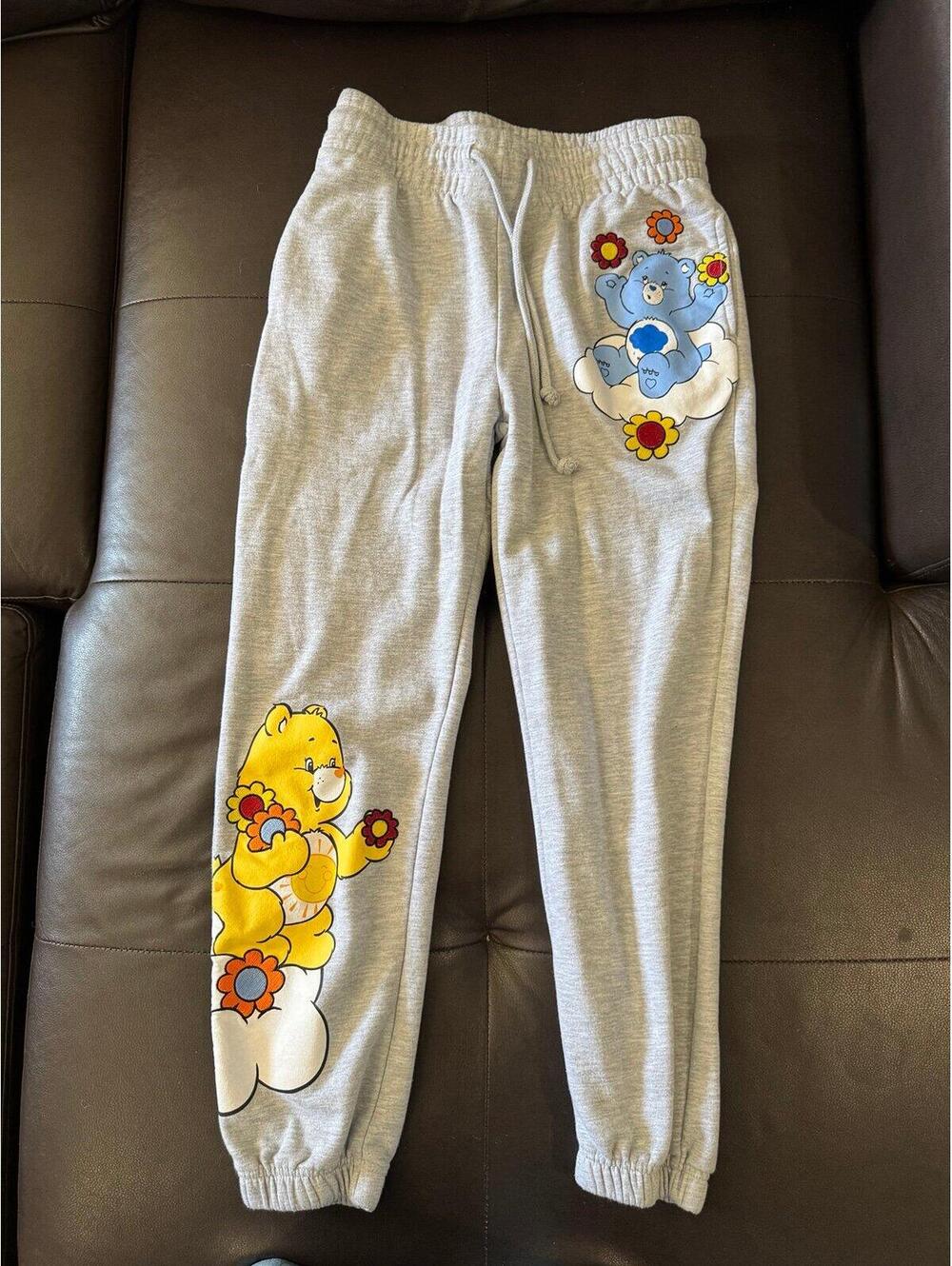 Care Bears Stitched Graphic Sweatpants Grumpy and Funshine Bears